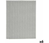 Kinvara Mantel Loneta Antimanchas Estrella 140 x 180 cm Gris (6 Unidades)