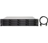 QNAP TL-R1200C-RP caja para disco duro externo Carcasa de disco duro/SSD Negro, Gris 2.5/3.5"