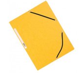 Q-Connect Carpeta Gomas KF02166 Cartón Simil-Prespan Solapas 320X243 Mm Amarilla
