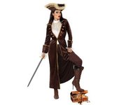 Atosa disfraz pirata marrón mujer adulto XXL