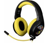 Konix Pac-Man Auriculares Gaming circumaurales con Cable PC, PS5, Switch 2 y Xbox - Micrófono 45° - Cable de 1,5 m - Jack 3,5 mm - Negro y Amarillo