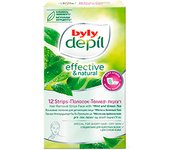 Laboratorios Byly Menta y Té Verde. 12 Bandas de cera Faciales