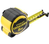 STANLEY FATMAX FMHT33100-0, cinta métrica de 5 m, carcasa negra y amarilla, mecanismo de bloqueo, medición precisa, ideal para bricolaje y proyectos profesionales
