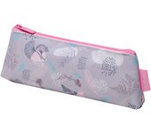 Herlitz Delicate Gingko Estuche suave Poliéster Rosa, Púrpura