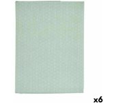 Kinvara Mantel Loneta Antimanchas Verde Claro Estrella 140 x 180 cm (6 Unidades)
