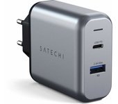 Satechi ST-MCCAM-EU cargador de dispositivo móvil Universal Negro, Gris Corriente alterna Interior