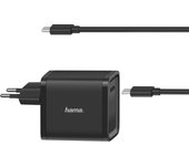 Hama | Cargador universal de portátil USB C de 45W, carga rápida, color negro