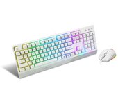 MSI S11-04DE305-CLA teclado Ratón incluido Juego USB QWERTZ Alemán Blanco