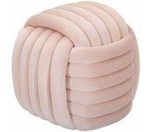 Mauro Ferretti Puf trenzado de terciopelo rosa cm 45x45x45