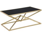 Mauro Ferretti Mesa de centro de metal dorado cm 110x60x45
