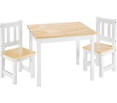 Tectake Conjunto de muebles alice madera mdf blanco