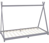 ML-Design Cama infantil madera gris 208 x 157 x 98 cm