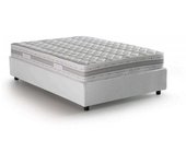 Talamo Italia Cama tamaño queen en tela blanca 120x200 cm