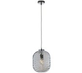 Luce Ambiente e Design Lámpara de techo en vidrio concéntrico azul