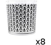 Scalpers Set de 8 vasos de cristal transparente 35cl