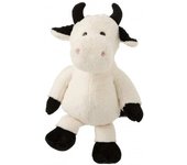 J-line Vaca de peluche crudo/negro extra alt. 48 cm