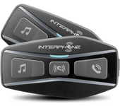 Interphone Intercomunicador  U-Com 4 Pack Doble Negro