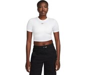 Nike - Camiseta Essentials Crop Top Mujer, Mujer, White, M