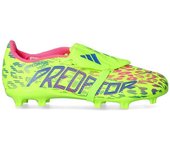 Adidas - Bota de fútbol Predator League FT FG Niño, Unisex, Lucid Lemon-Blue Fusion-Lucid Pink, 29 EUR