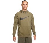 Nike - Sudadera Dri-Fit Swoosh, Hombre, Medium Olive-Black, S