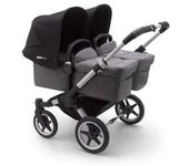 Bugaboo Donkey 3 Gemelar Chasis Aluminio/Base Gris Melange Completo